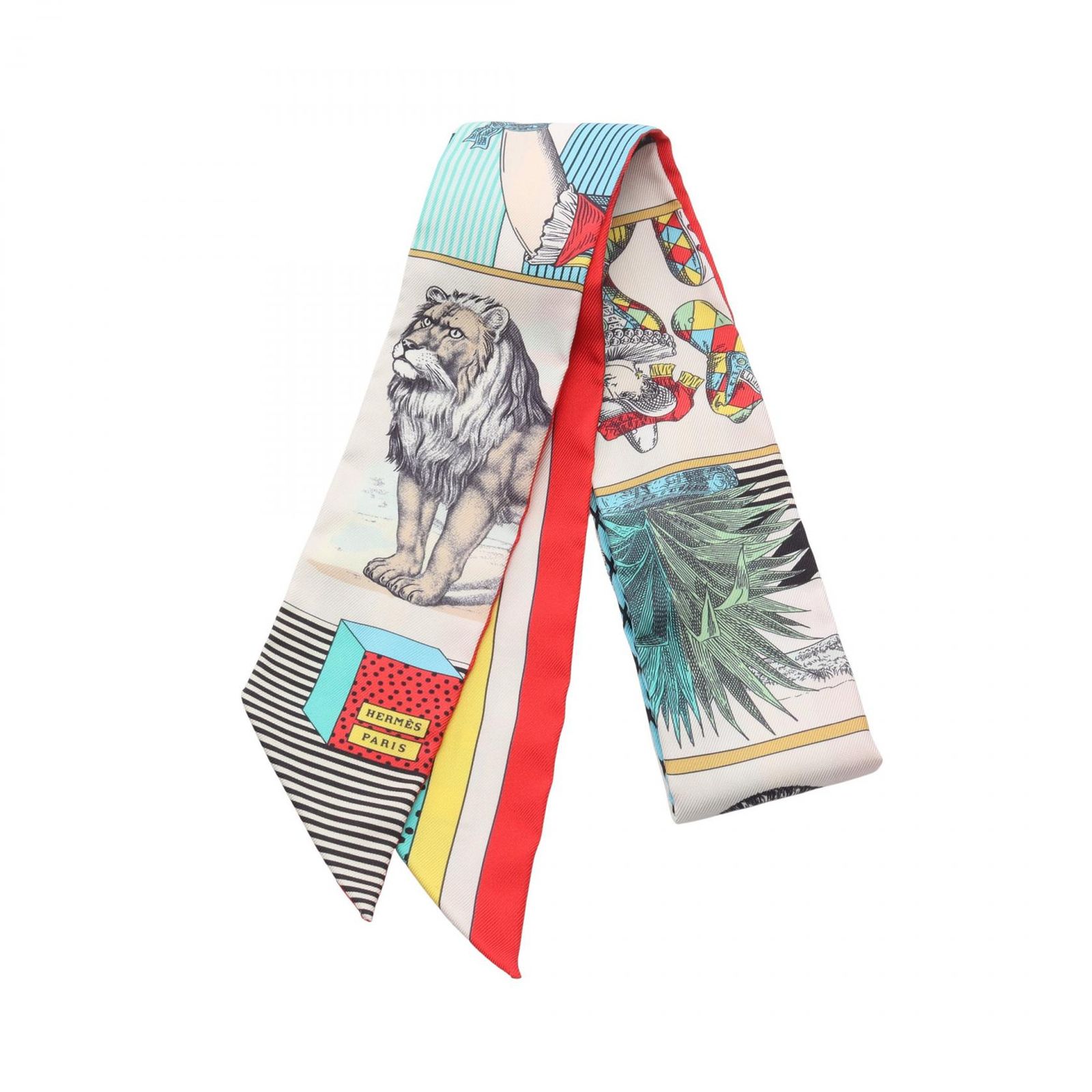 HERMES / 22AW/ツイリードールキャンディ/スカーフ/シルク/GRY/レディース HERMES◇22AW/ツイリードールキャンディ/スカーフ/シルク/GRY