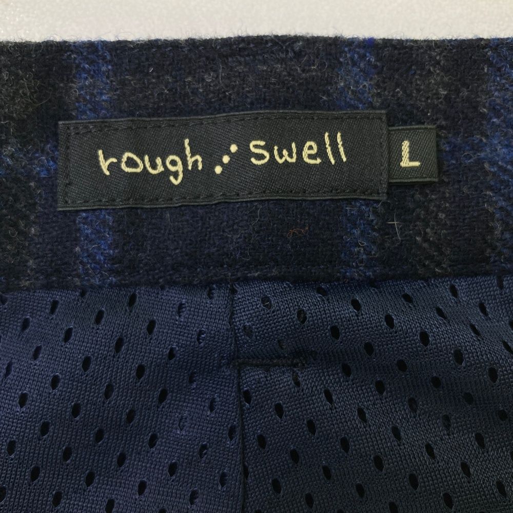 サイズ：L ROUGH&amp;SWELL ラフアンドスウェル 2023年 パンツ チェック ネイビー系 [240101461923] ゴルフウェア メンズ ストスト サイズ：L ROUGH&SWELL ラフアンドスウェル 2023年 パンツ