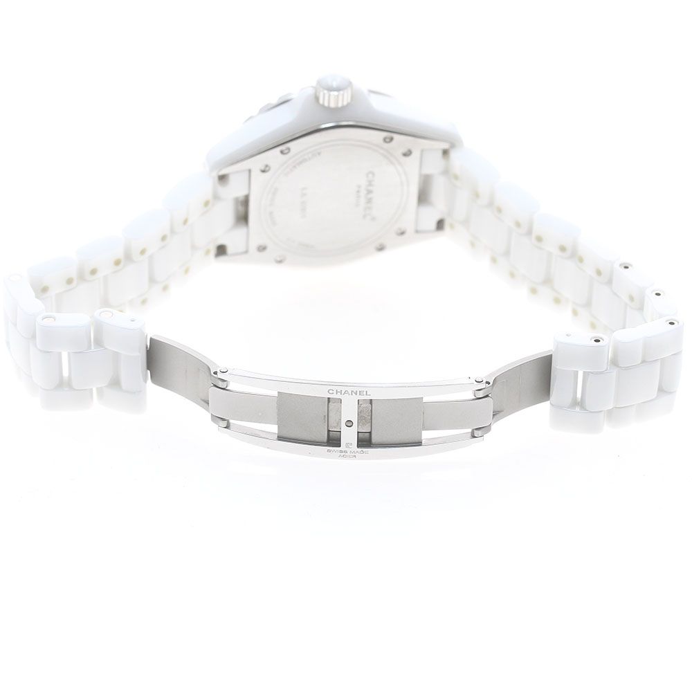 シャネル CHANEL H1759 J12 38mm 白セラミック センターダイヤ 12P  