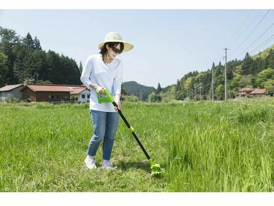 軽量 コードレス 刃２種類 草刈り機 軽る刈った2 伸縮式 最大４０分稼働 ガーデニング 草刈り ファミリー ライフ HRDEVELOPMENT_JP