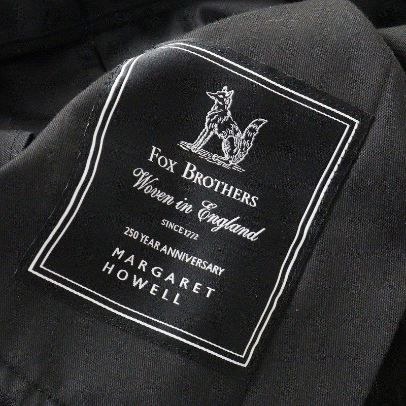 新品未使用！マーガレットハウエルのトラウザーズ 美品 2022SS マーガレットハウエル MARGARET HOWELL × FOX BROTHERS