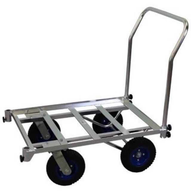 アルミス ALUMIS アルミ製四輪ハウスキャリー AK-44NPU コンテナ2個積み ノーパンクタイヤ