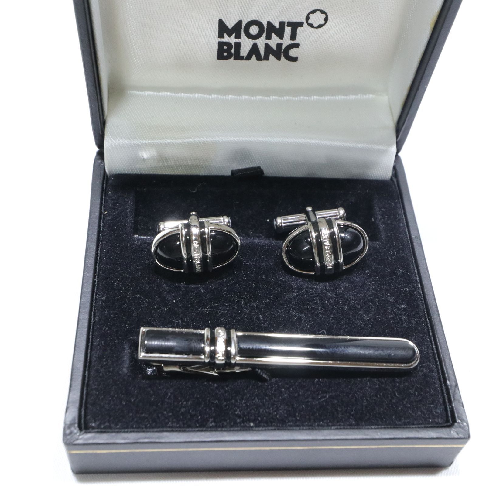 極美品　MONTBLANC モンブラン　オニキス　ゴールド金具　ネクタイピン MONTBLANC - Montblanc/モンブラン タイピン ネクタイピン