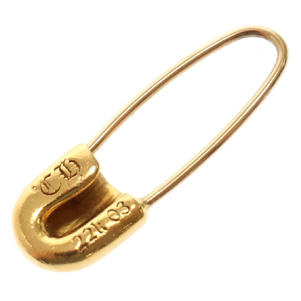 CHROME HEARTS クロムハーツ 22K ER SAFETY PIN CH PLS L AFTER