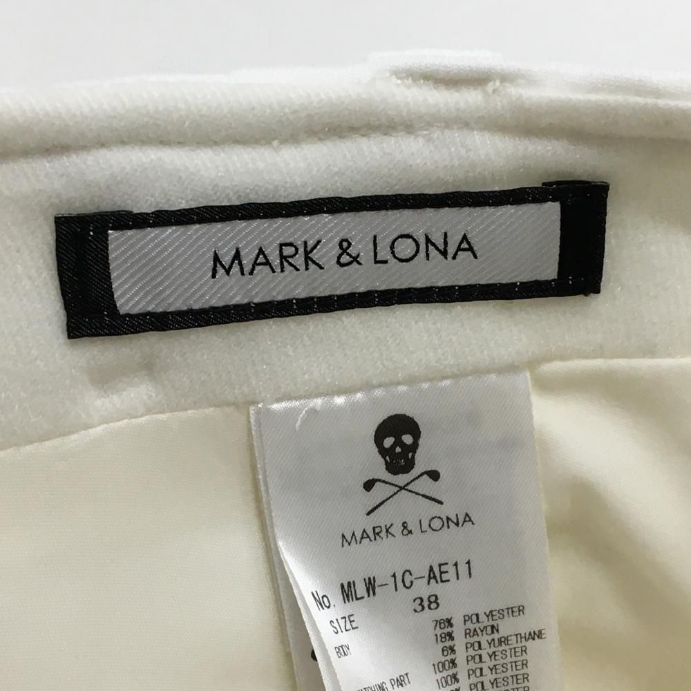 MARK & LONA ホワイト スカート サイズ38 ゴルフ（MARK&LONA