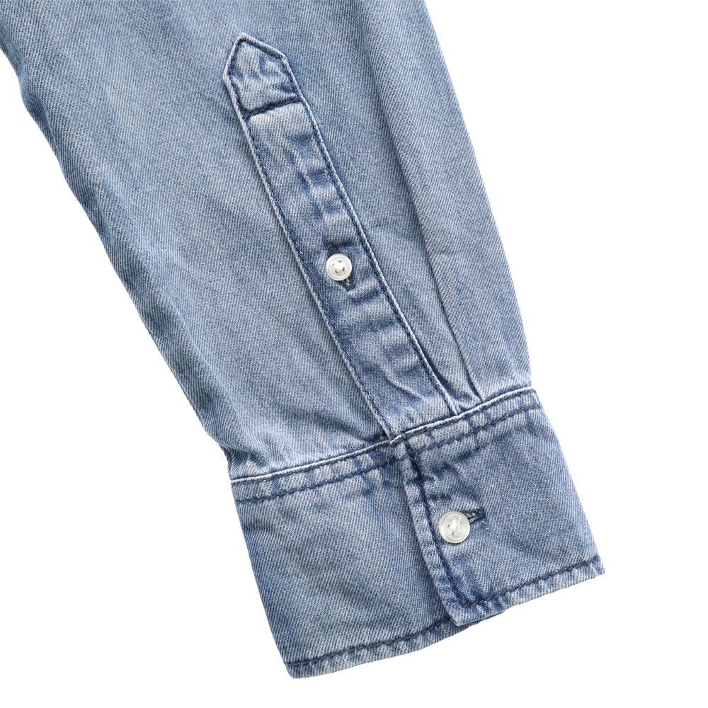 チープマンデー 長袖 デニム シャツワンピース 36 ブルー CHEAP MONDAY  