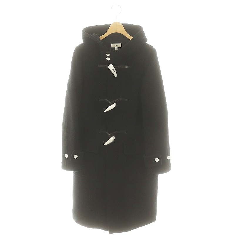 ハイク HYKE メルトンダッフルコート アウター ウール 3 黒 /NR □OS  