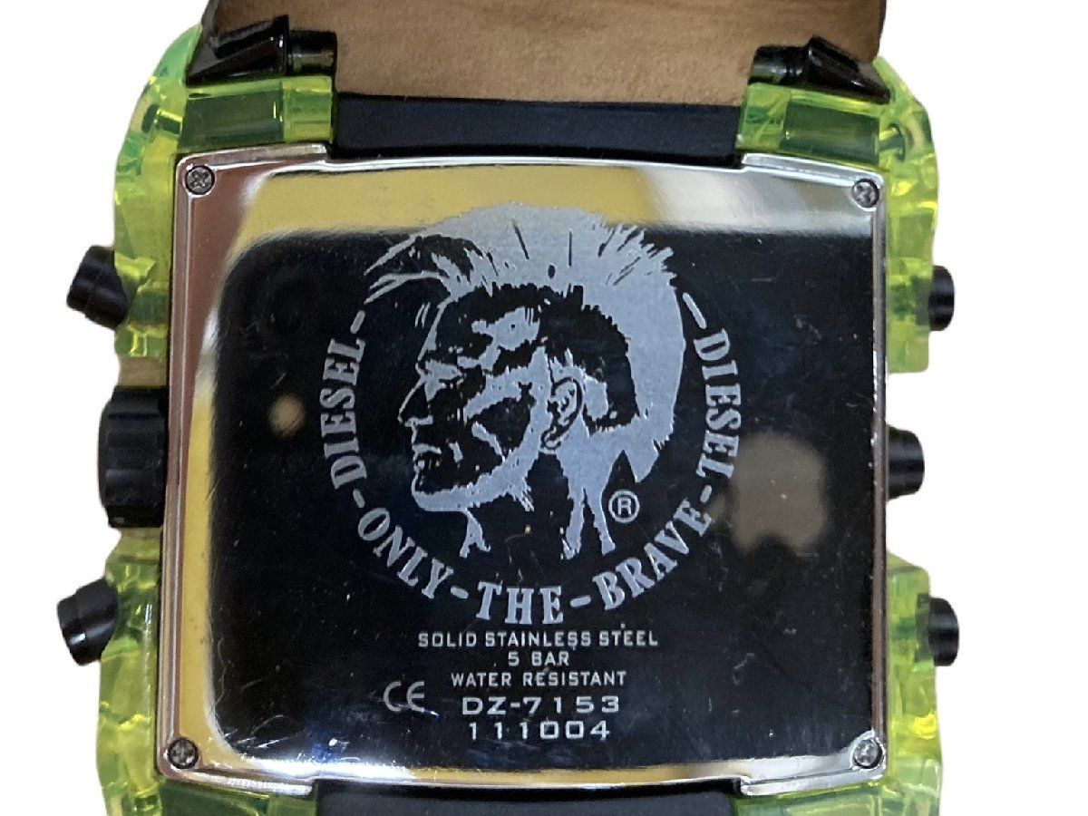 DIESEL ディーゼル 腕時計 X-RAY クロノグラフ DZ7153 WATER RESISTANT 