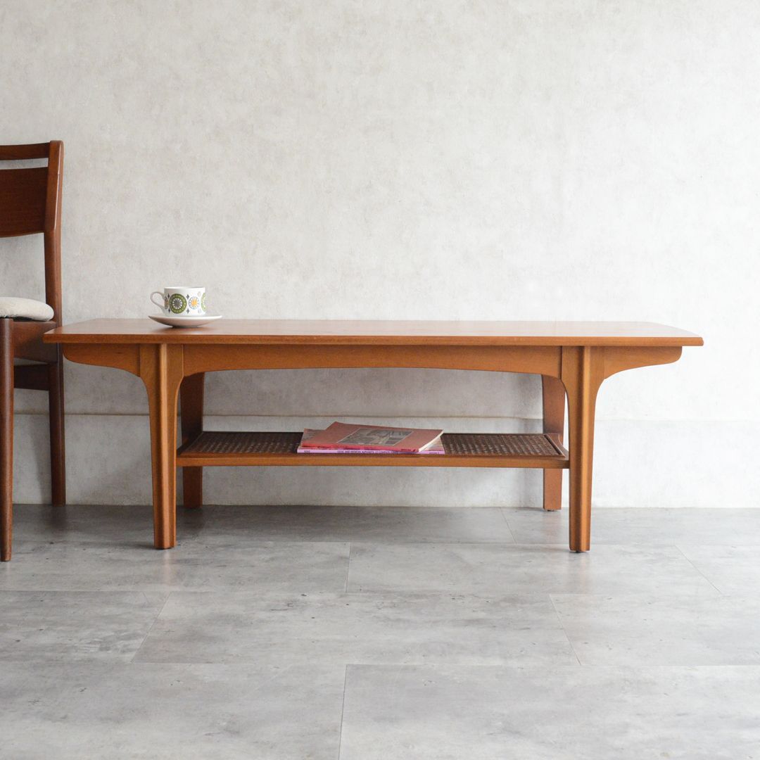 ラタン棚付 イギリスヴィンテージ