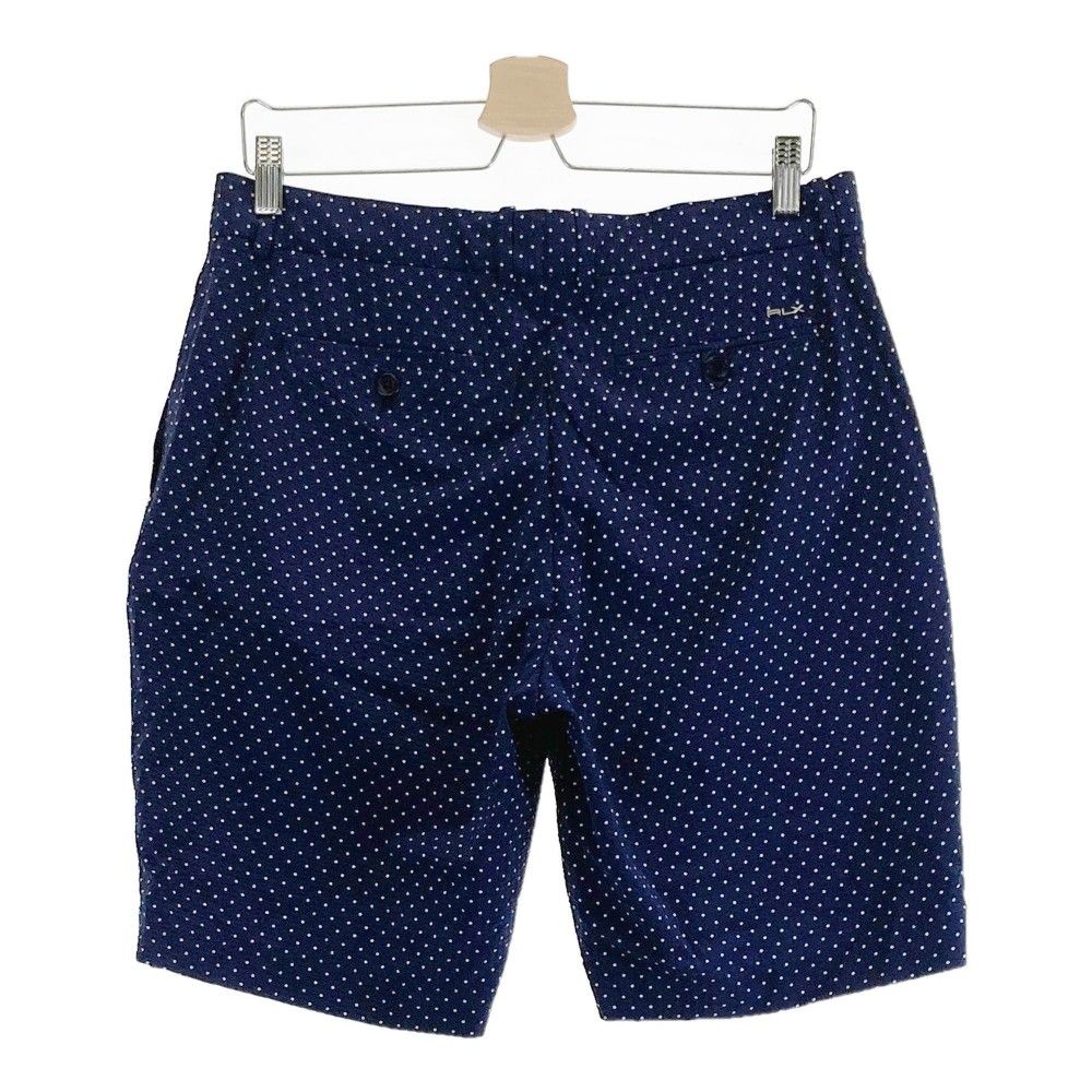 サイズ 32 RLX ラルフローレン ハーフ パンツ ドット柄 ネイビー系 240101419327 ゴルフウェア メンズ ストスト
