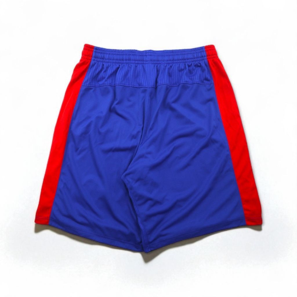 80s 90s 日本製 アディダス ゲームパンツ Oサイズ 84 ASR-51 adidas ゲームパンツ ショートパンツ 3XL ブルー NBA Detroit