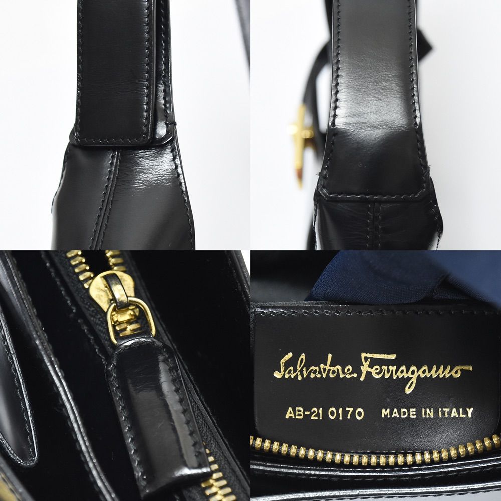 Salvatore Ferragamo サルヴァトーレ フェラガモ ガンチーニ レザー 本