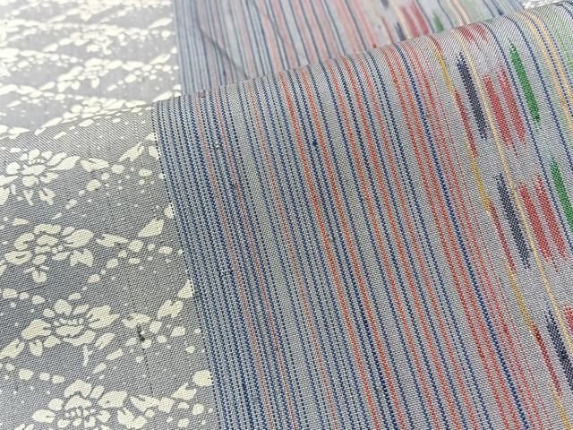 平和屋着物□上質な紬 舞花文 正絹 逸品 BAAM6753wb 