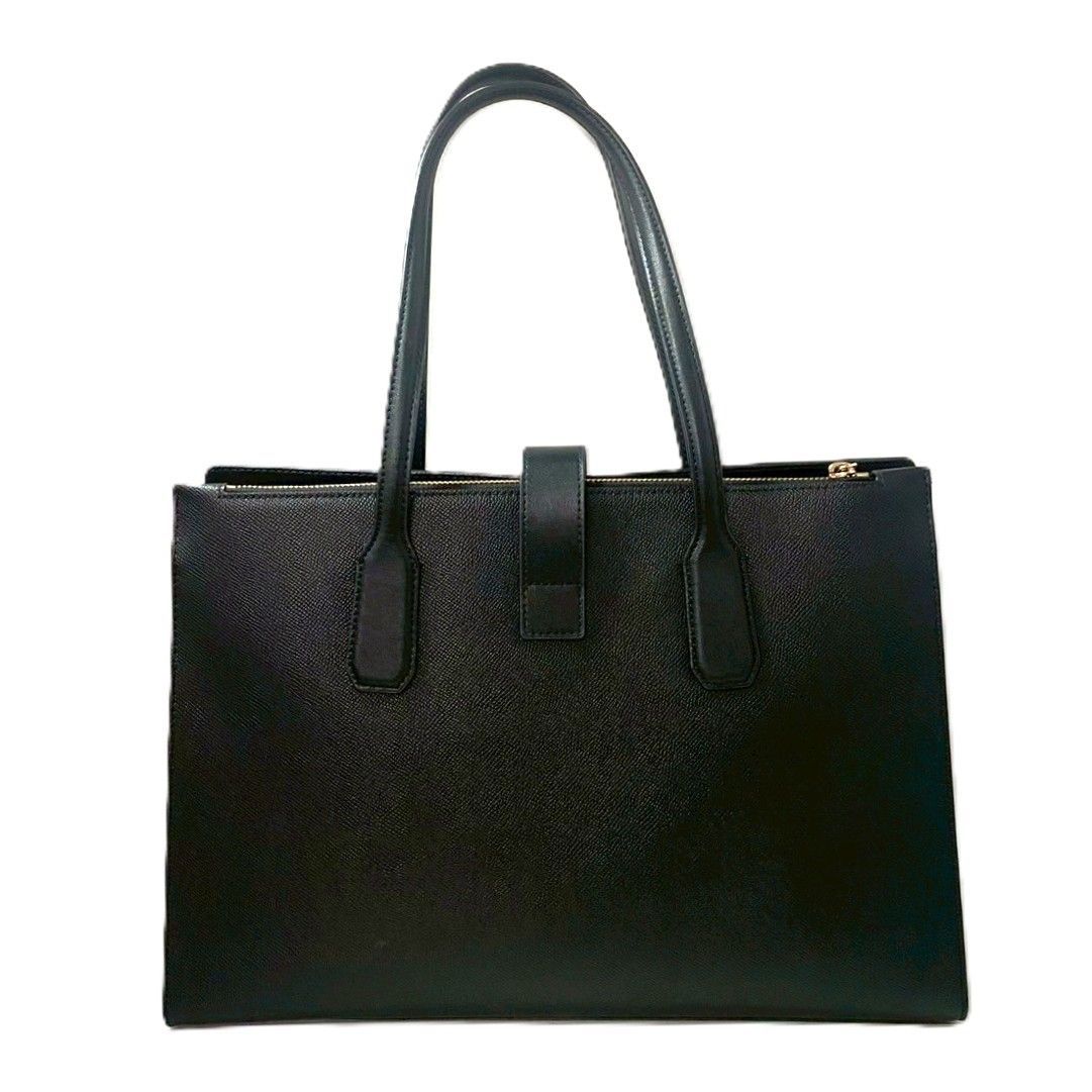 FURLA】トートバッグ レザー ブラック/黒 ゴールド金具 ターンロック