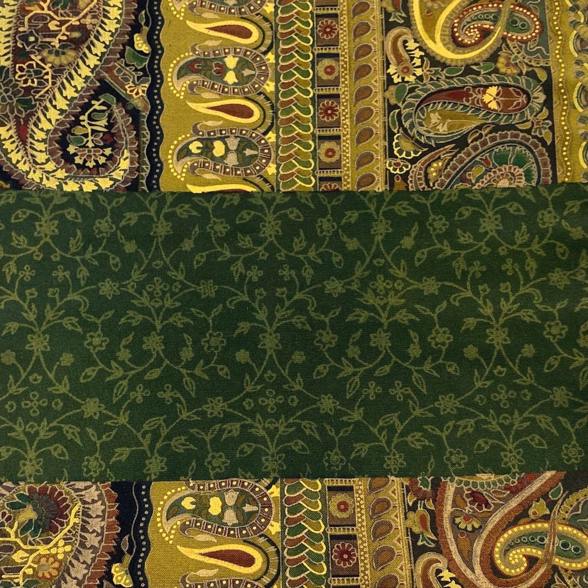 バイセル 着物 美品 逸品 袋帯 深緑 前田仁仙 草花 有栖川 華文 金彩 全通 正絹 ☆☆☆☆☆