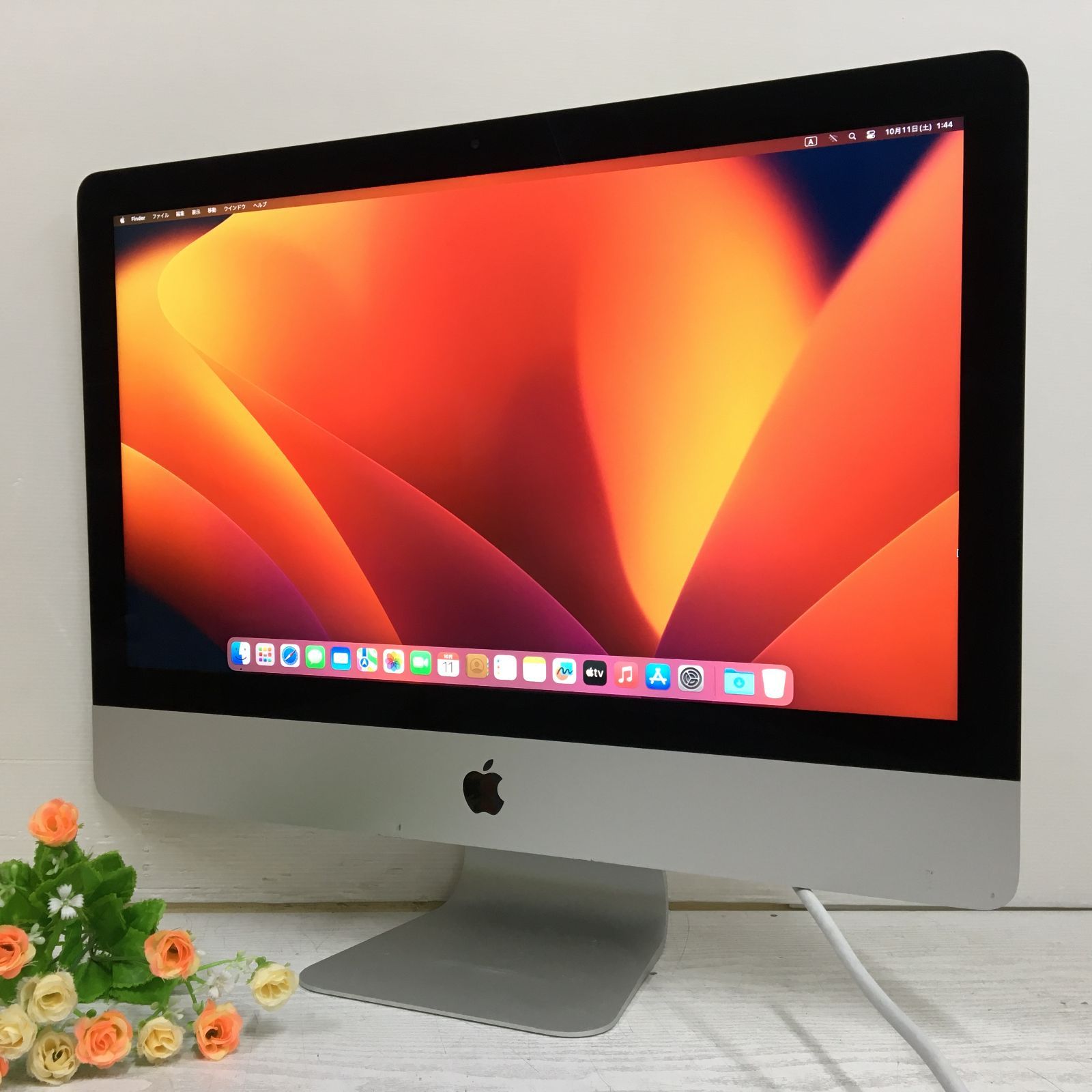 21.5インチ Apple iMac 21.5-inch 2017 A1418 Core i5 7360U 2.3GHz RAM 16GB HDD 1TB SSD 28GB Ventura 動作品