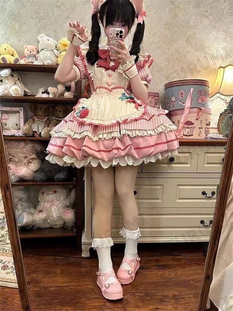 LT-138 豪華姫系 lolita 可愛 レトロ風 オリジナル 洋服 ロリータ