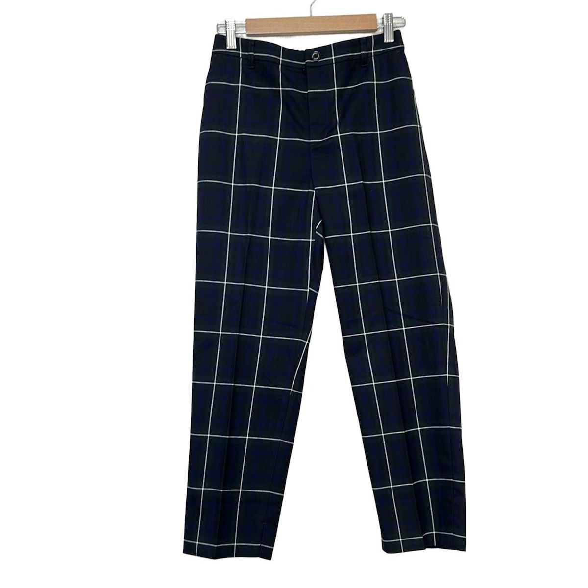 MACKINTOSH PHILOSOPHY マッキントッシュフィロソフィー パンツ サイズ38 L レディース - 黒×ネイビー×マルチ フルレングス|チェック柄