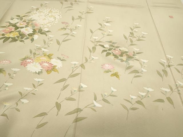 平和屋着物○訪問着 友禅 作家物 花丸文 高島屋扱い 正絹 逸品 CAAS9361th