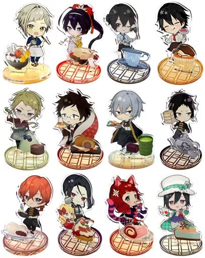 アクリルスタンド アクリルパネル 全12種セット 文豪ストレイドッグス×SWEETS PARADISE トレーディングアクリルスタンド