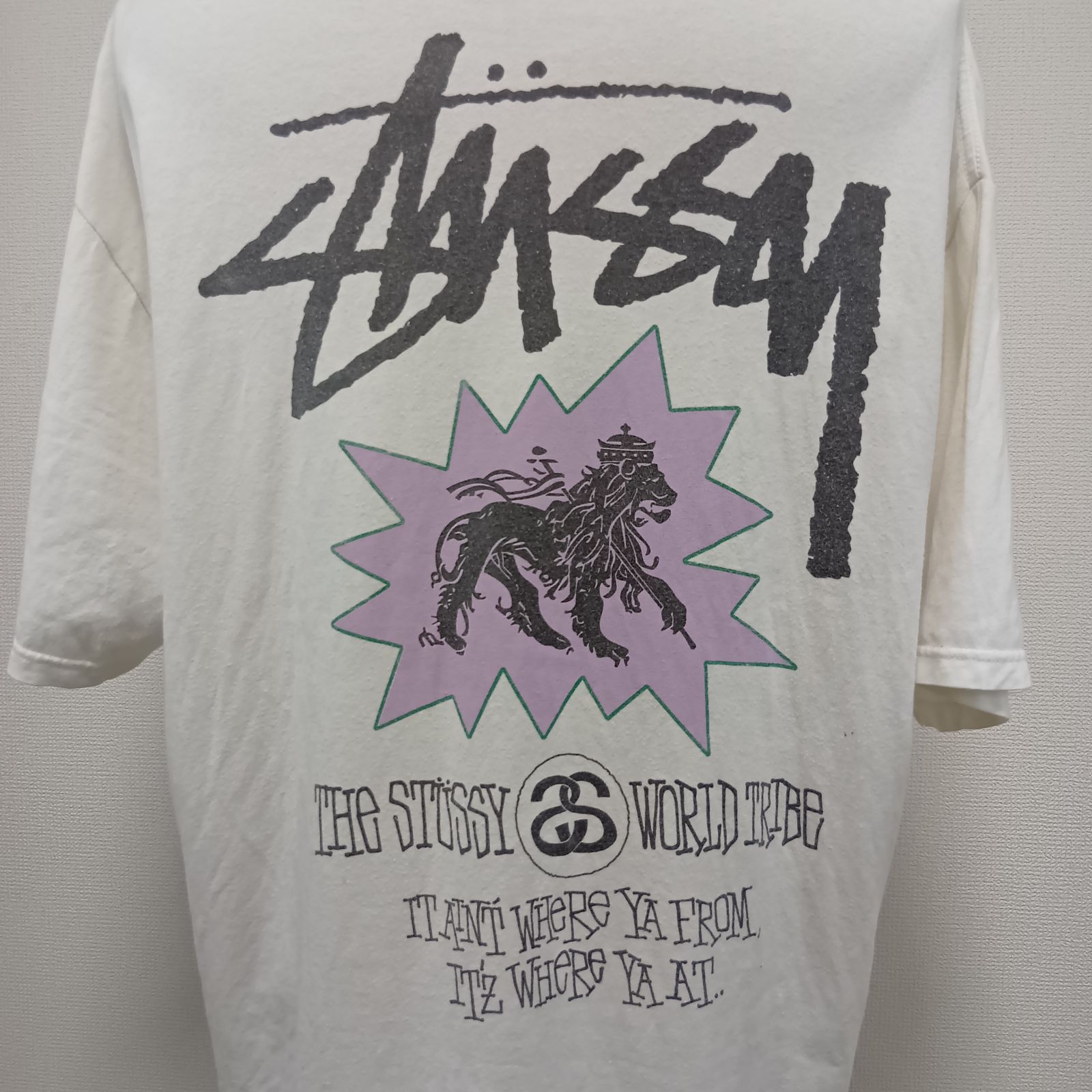 STUSSY ステューシー グラフィックTシャツ メキシコ製 サイズXL 汚れ  