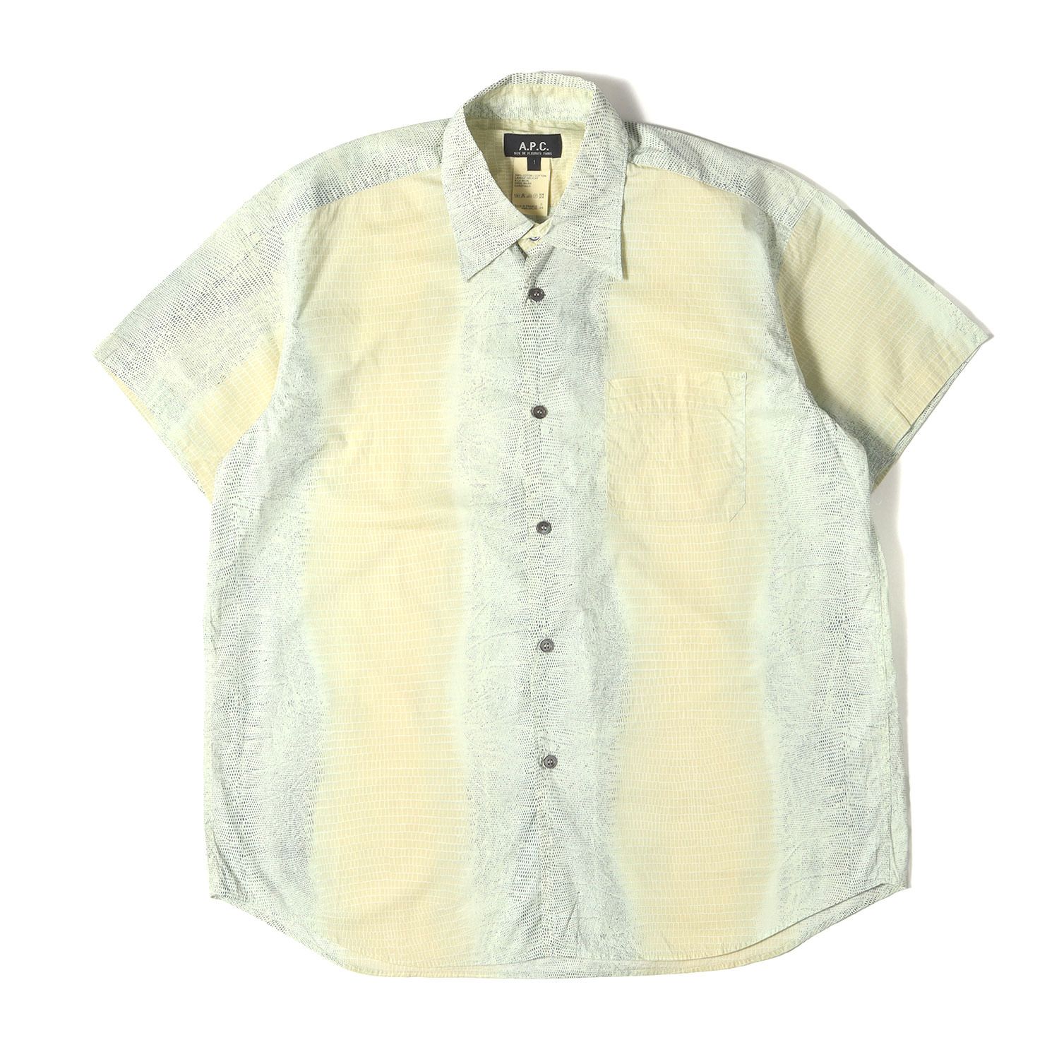 美品 イーストバイウエスト期 A.P.C. アーペーセー オープンカラー シャツ A.P.C. アーペーセー シャツ サイズ:1 / 90s - 00s イーストバイ
