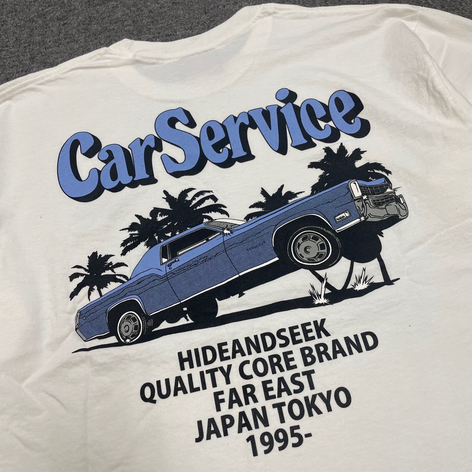 HIDEANDSEEK CarService コラボロンＴ HIDEANDSEEK × CarService L/S Tee-1 - PEDESTRIAN