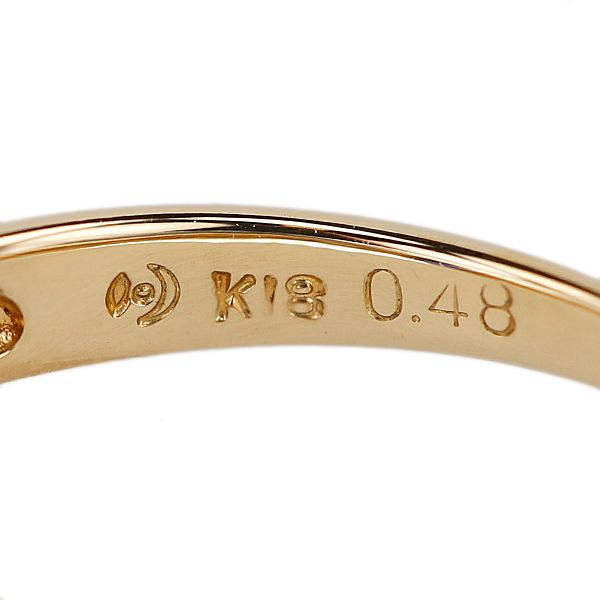 タサキ ブルーサファイア リング ダイヤモンド K18イエローゴールド  