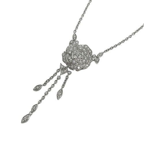 値下げ！CHANEL シャネル カメリア ダイヤ ネックレス J11176
