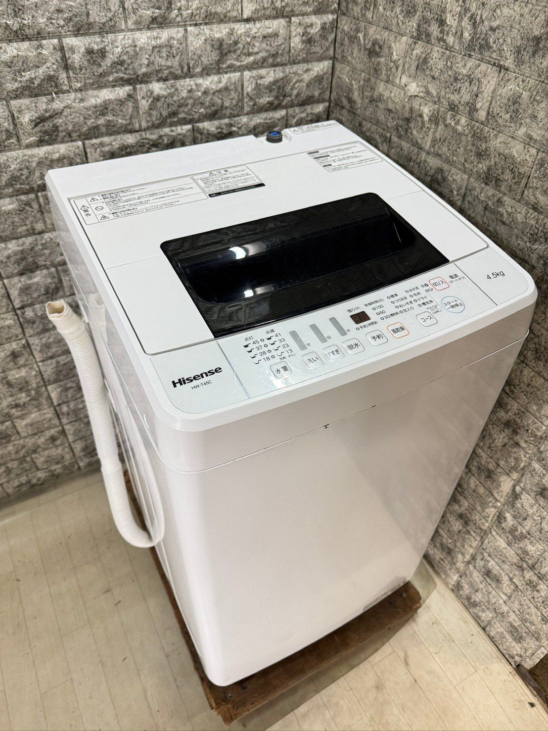 大阪送料無料☆3か月保障付き☆洗濯機☆ハイセンス☆4.5kg☆2019年☆HW