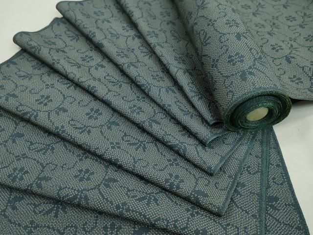 ❣️麗　美品 平和屋着物▽紬 反物 唐草花文 着尺 逸品 未使用 CAAU6227ju