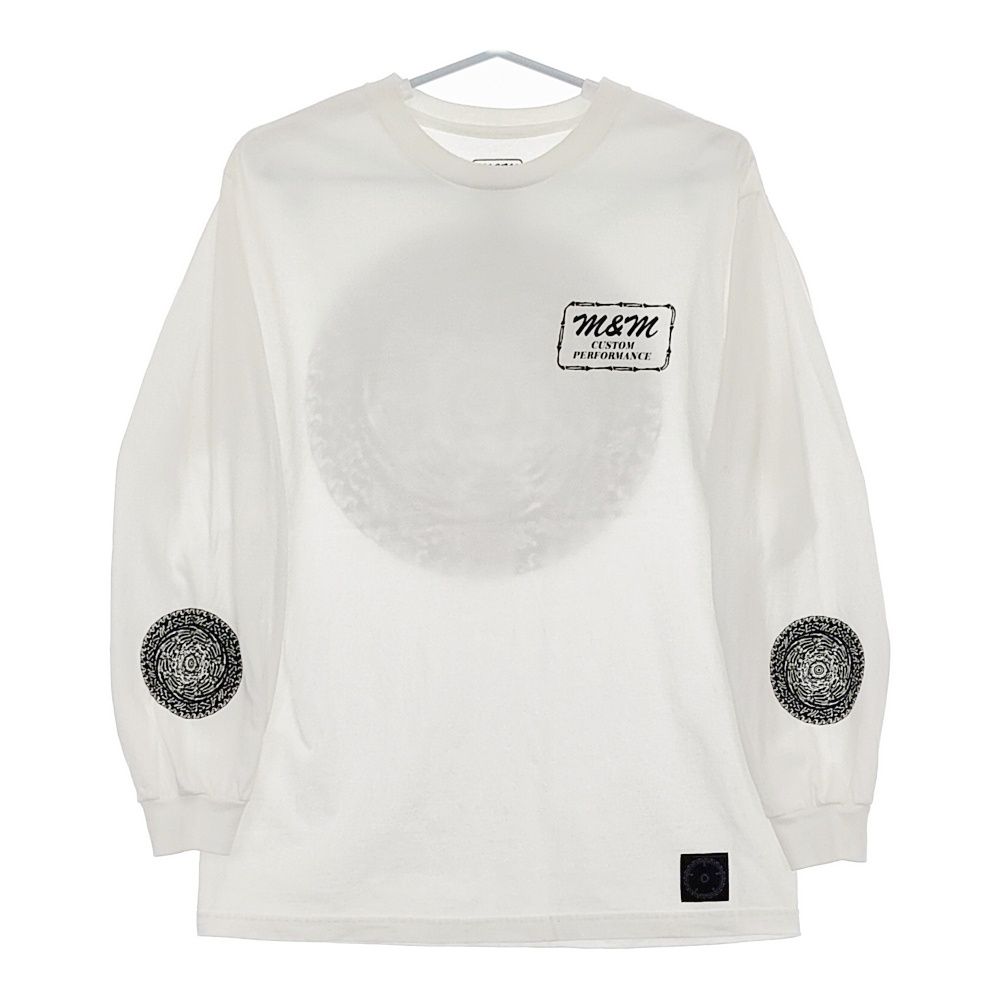 世界有名な M&M/MASSES プリント カットソー 長袖Tシャツ サイズM スカル ウェア