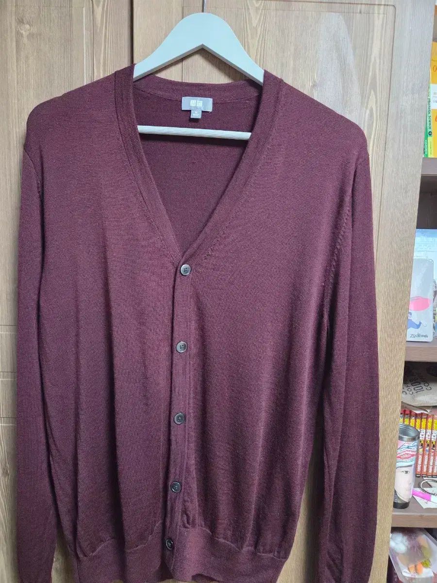 UNIQLO(ユニクロ) ウール カーディガン M バーガンディー