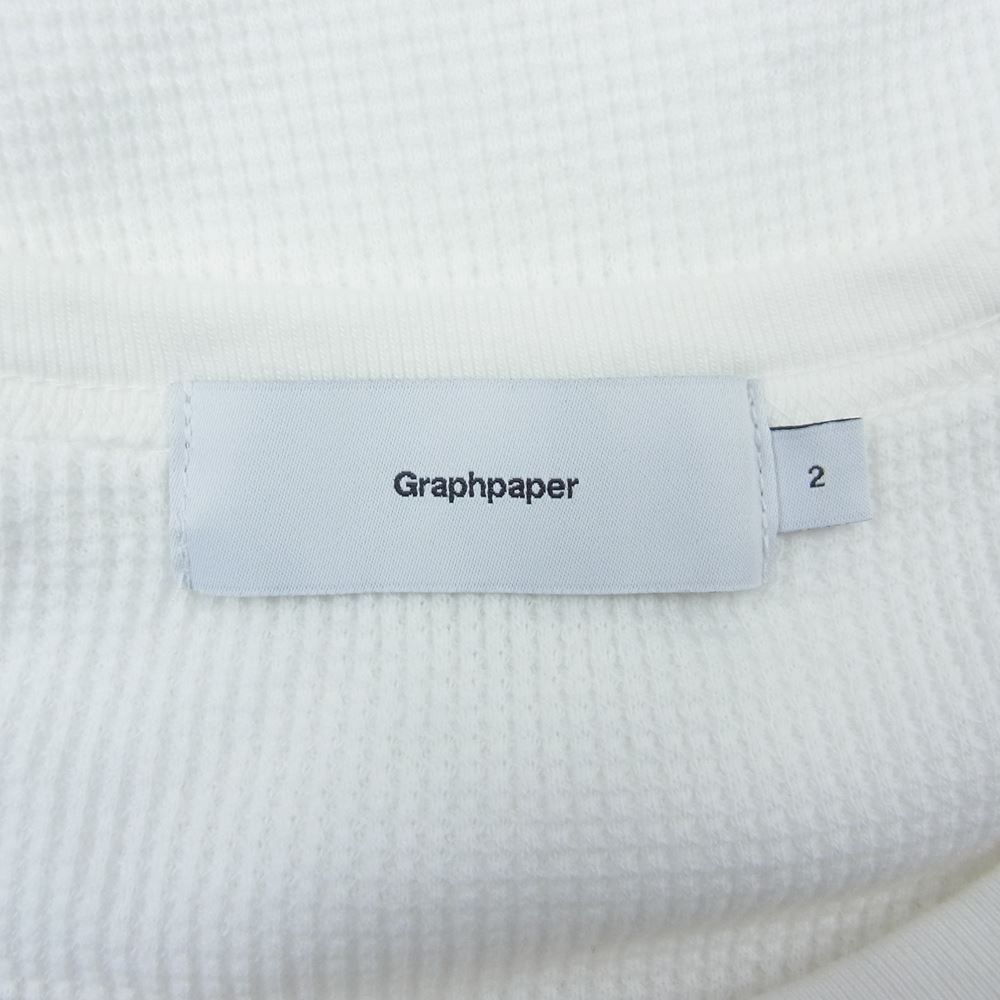 GRAPHPAPER グラフペーパー 23SS GU231-70317B Waffle L/S Crew Neck