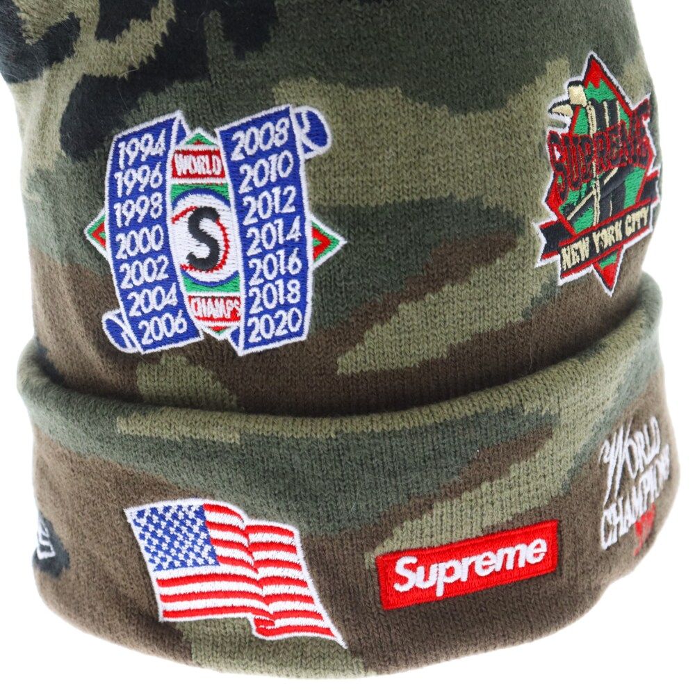美品　ニューエラ✖︎シュプリーム　19aw チャンピオンシップ　ビーニー Supreme SUPREME シュプリーム 19AW ×NEW ERA Championship