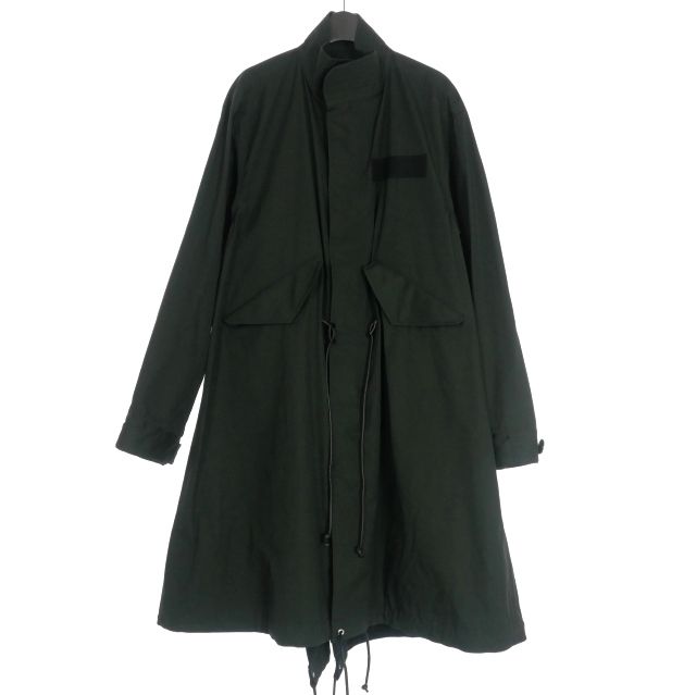 ［美品］22AW サカイ　モッズコート サイズ1 ダブルジップ　ブラック 美品］22AW サカイ モッズコート 048 サイズ3 ダブルジップ