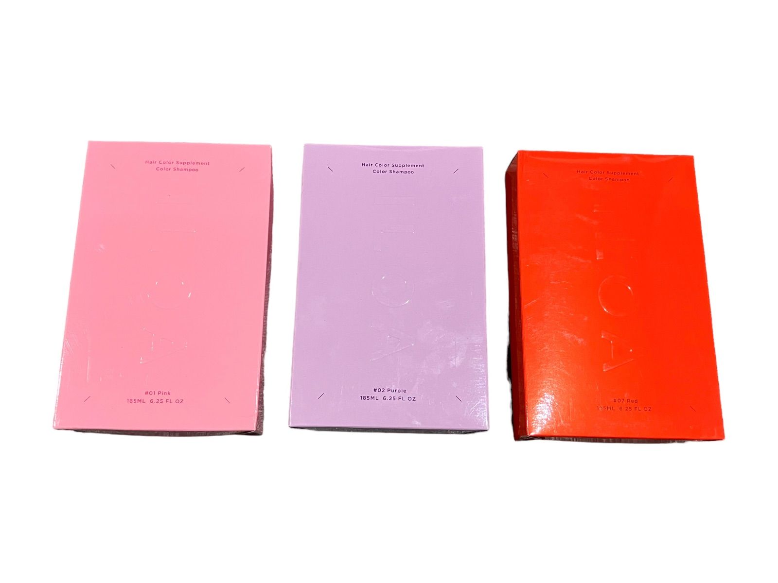【未使用 未開封】ILOA カラーシャンプ　レッド＆ピンク＆パープル　3色セット　3個まとめ売り　まとめ商品　まとめ売り　　イロア　カラーシャンプー　カラシャン　SG0001