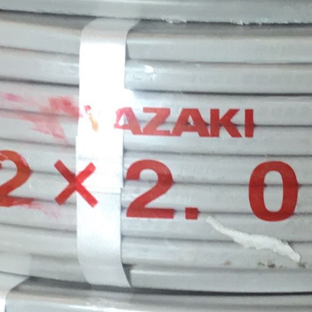 ΘΘ 矢崎 YAZAKI VVFケーブル 2×2.0mm 未使用品 なんでもリサイクルビッグバンSHOP メルカリ