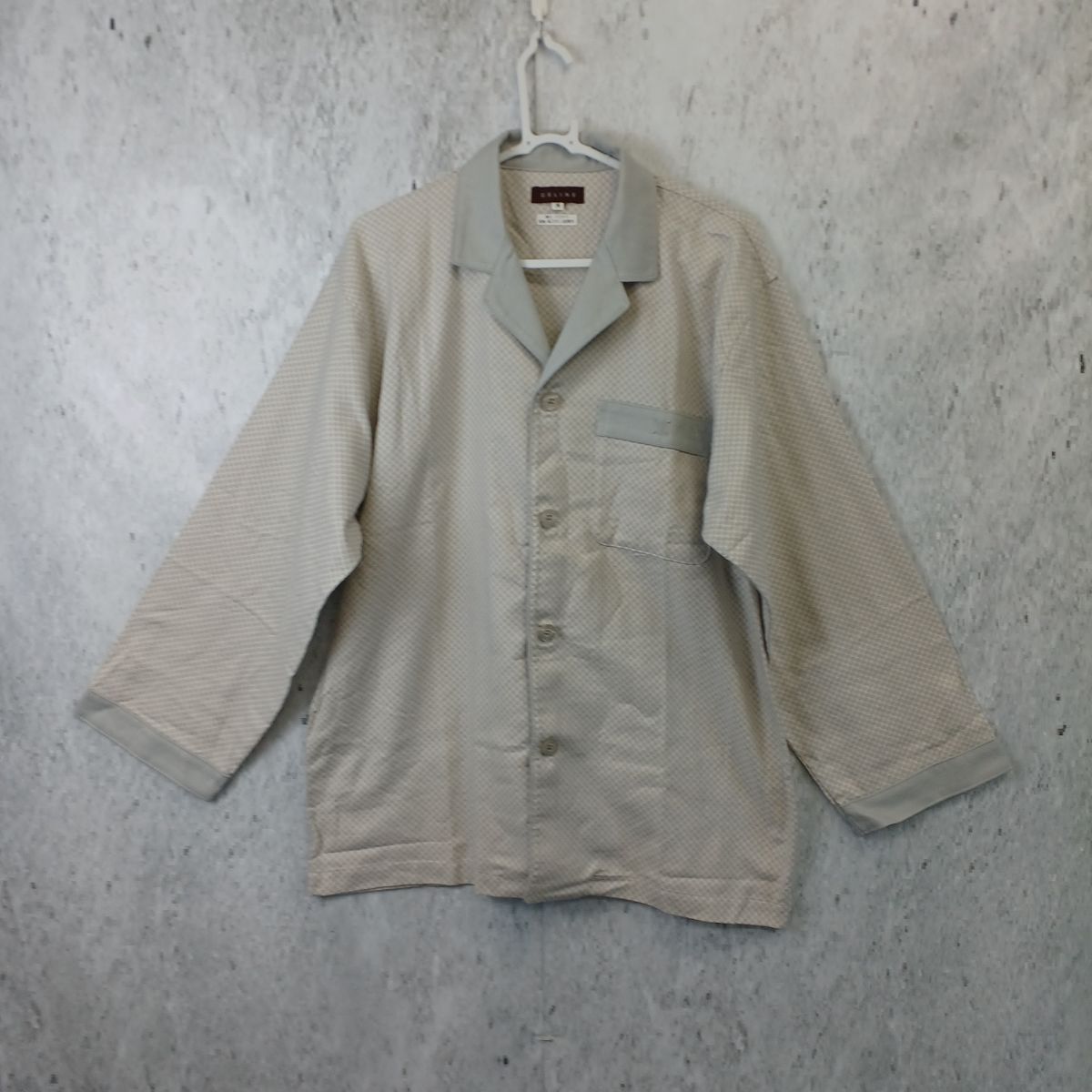 CELINE セリーヌ メンズ パジャマ ベージュ グレージュ グレー Mサイズ 上下のセット□□