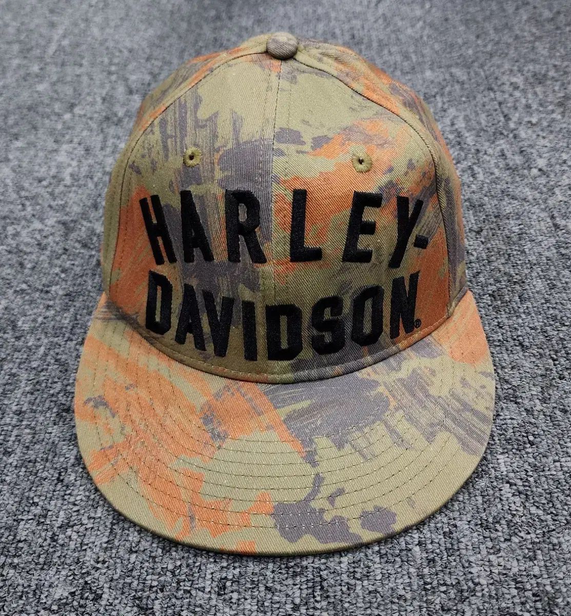 ハーレー デビッドソン オイル カモフラージュ Fitted Cap スナップバック