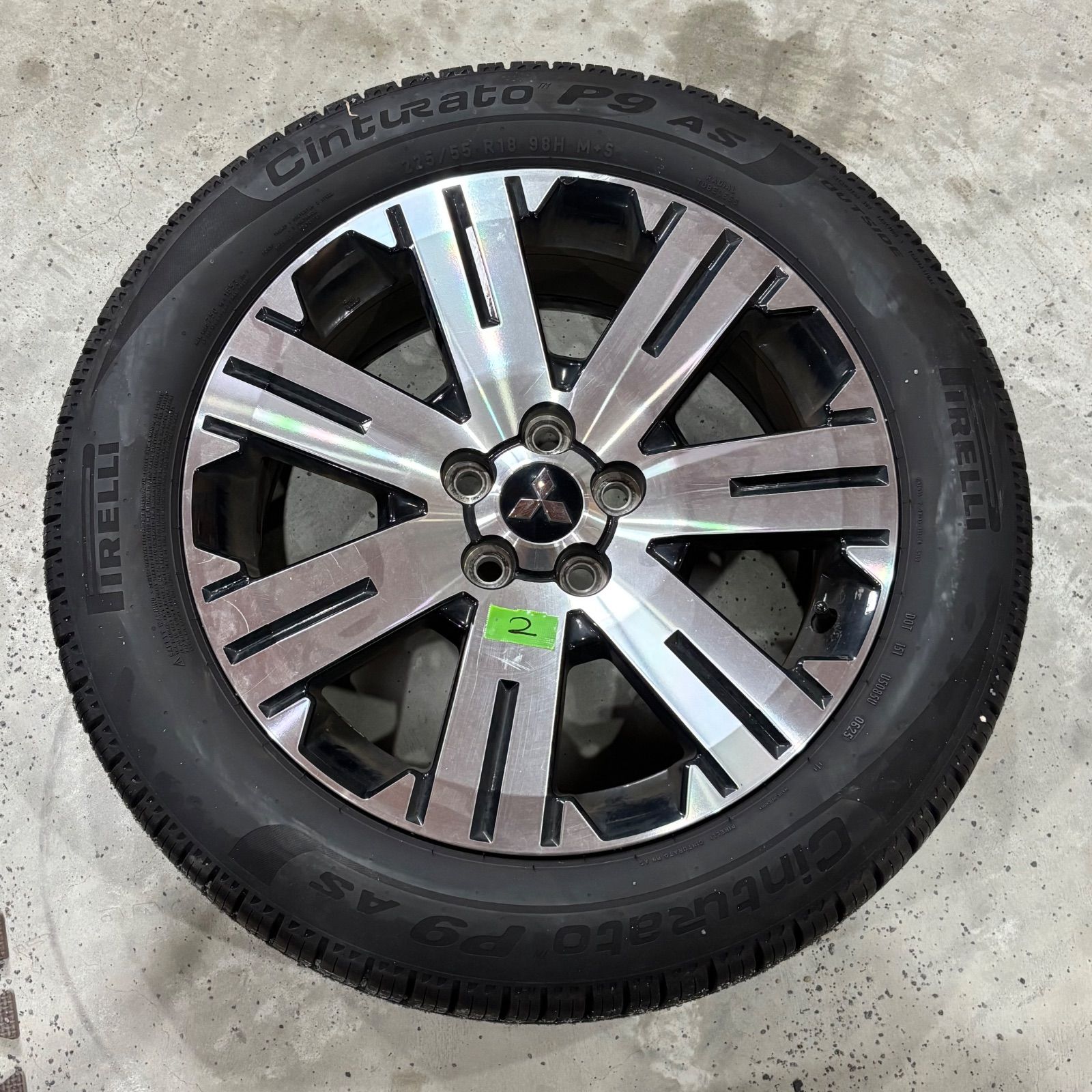 2 三菱 デリカ D 5 純正 18インチ 18X7J 38 5穴 PCD114.3 ホイール 1本 ミツビシ MITSUBISHI