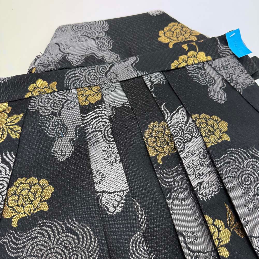 袴 行灯袴 男袴 紐下丈95cm 男性用袴 3Lサイズ 成人式袴 黒 4665