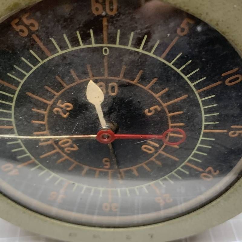 O324 旧日本海軍 高度計 船時計 横航37 刻印 動作未 ヴィンテージ OLIVEOS_COM_TR