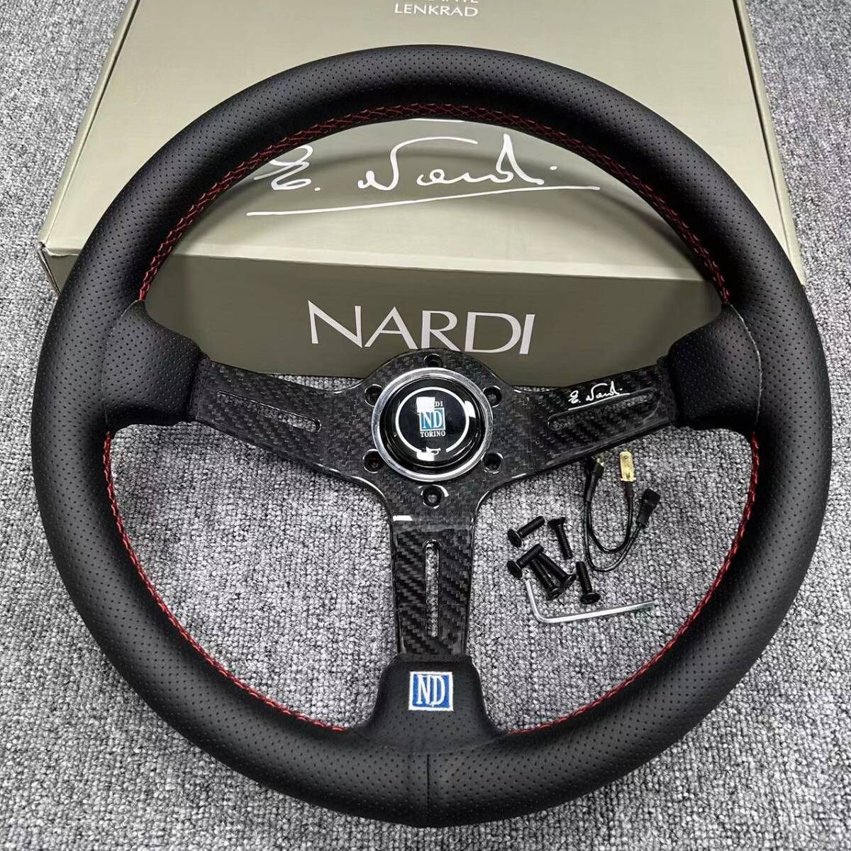 超特価激安 新品 炭素繊維◇NARDI◇ステアリング スポーツステアリング パーツ