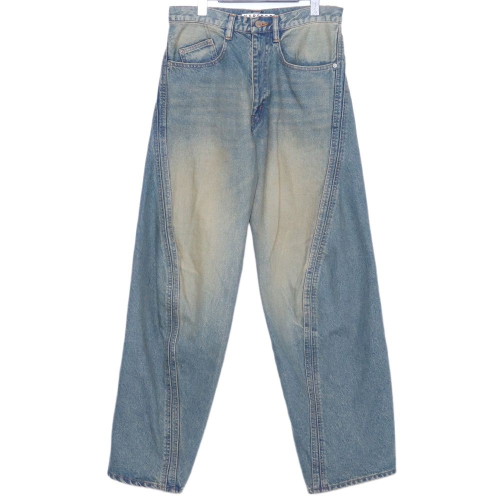 NVRFRGT 3D Twisted Wide Leg Jeans サイズ1 インディゴ NF241P08B 