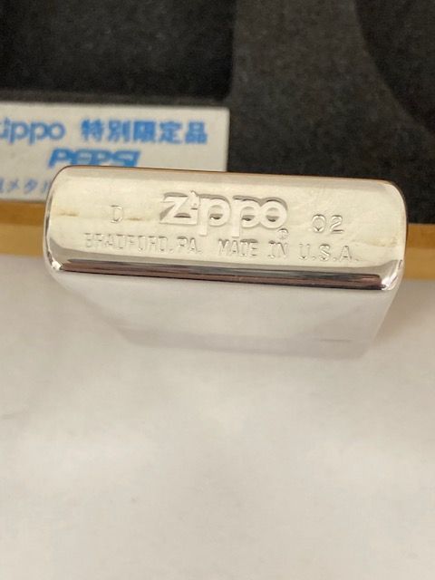 美品 未使用 ZIPPO ジッポー ペプシ PEPSI 王冠 メタル ライター