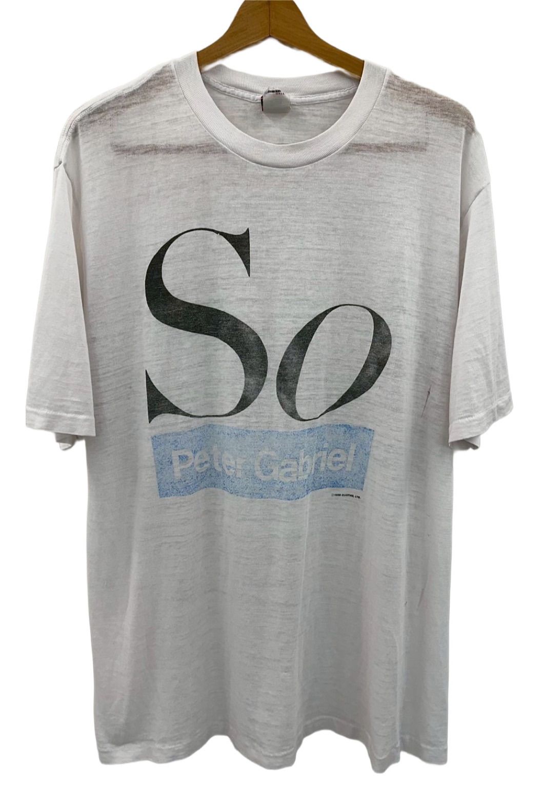 Peter Gabriel Tシャツ ヴィンテージ サイズL ピーターガブリエル 80s Peter Gabriel Tシャツ 古着 ピーターガブリエル カットソー