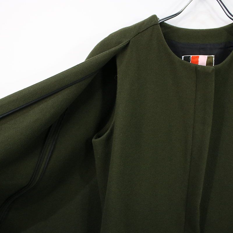 MSGM / エムエスジーエム | ケープレイヤードメルトンジップアップ