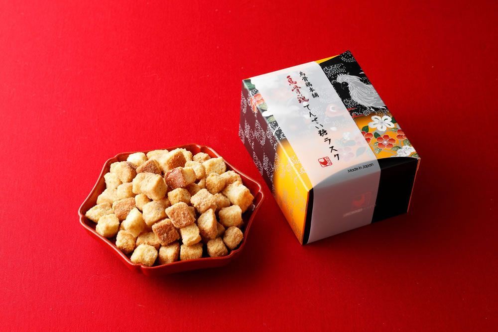 5箱セット 烏骨鶏本舗 烏骨鶏らすく 約150ｇ | ラスク お菓子 おやつ プレゼント ギフト お中元 お歳暮 うこっけい 卵
