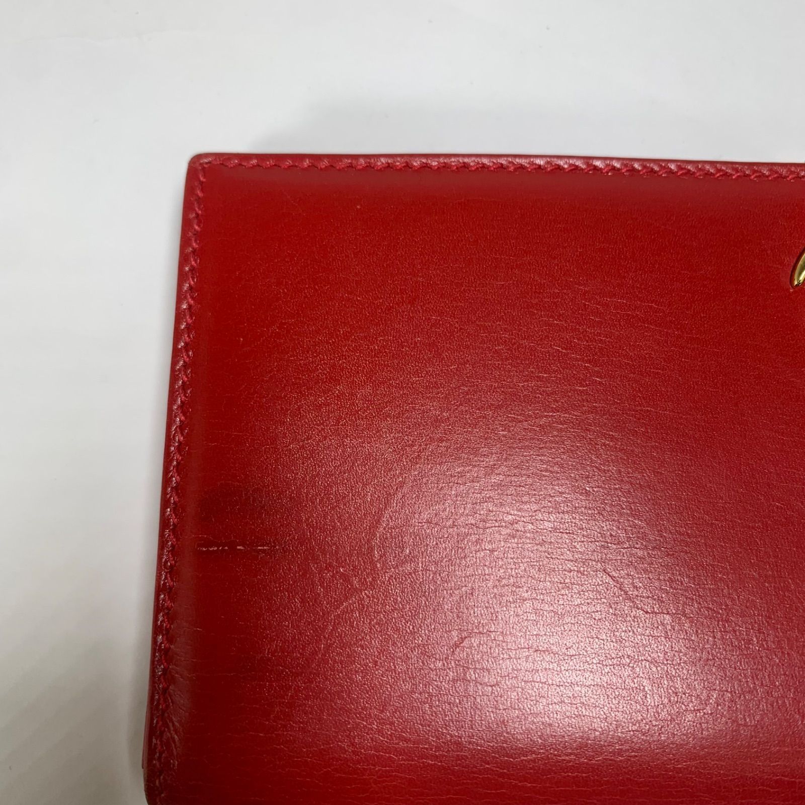 GUCCI グッチ 長財布 レッド オールドグッチ シルバープレート GUCCI グッチ 長財布 レッド オールドグッチ シルバープレート